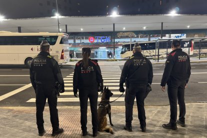 Imatge del dispositiu que es va fer a l'intercanviador Battestini.