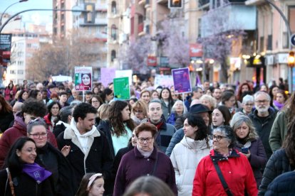 Imatge d'arxiu d'una manifestació del 8M a Lleida