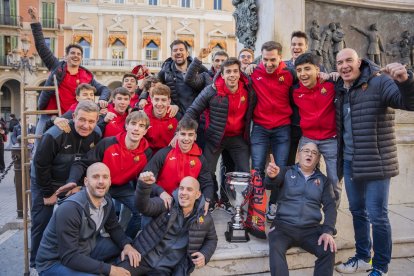 Celebración Reus Deportiu de hockey.
