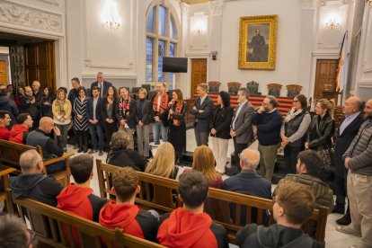 Celebración Reus Deportiu de hockey.