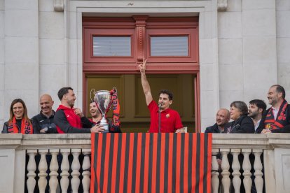 Celebración Reus Deportiu de hockey.