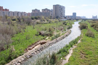 Imatge del riu Francolí al seu pas per Tarragona, aquest dijous