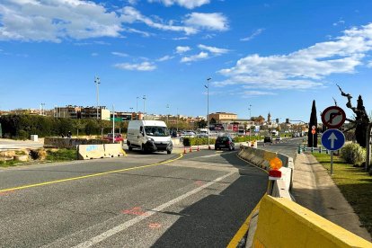 Imatge de les afectacions al trànsit per les obres als accessos del CAP.