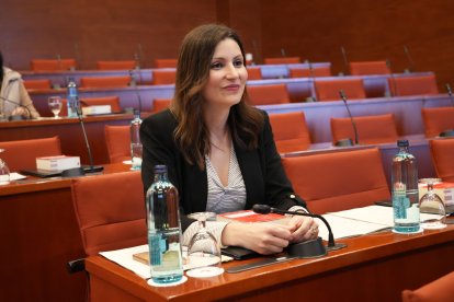 La diputada del PPC Lorena Roldán, durant la Junta de Portaveus