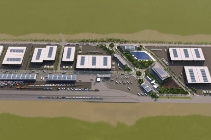 Imatge virtual de la plataforma que s’està desenvolupant a Tamarite de la Litera, de característiques similars a la de la Conca de Barberà.