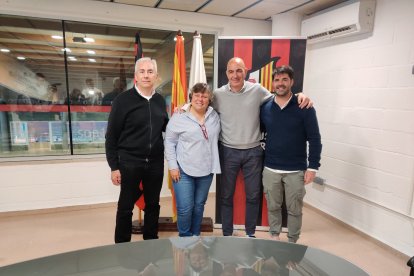 El moment de la renovació de Jordi Garcia a les instal·lacions del Reus Deportiu.