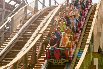 Imagen de la atracción Stampida de PortAventura World.
