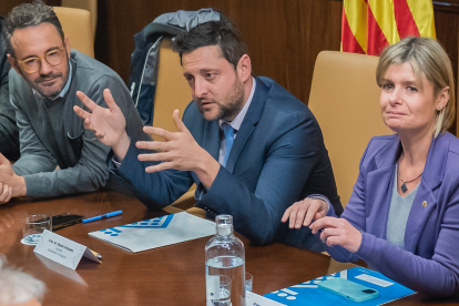 Imatge de Pere Segura, Rubén Viñuales i Noemí Llauradó.