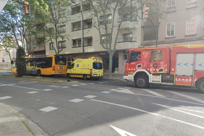 Imatge dels serveis d'emergències al lloc dels fets