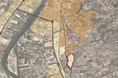 L’Hospital Universitari estigui situat a 1,5 km del centre de Tortosa.