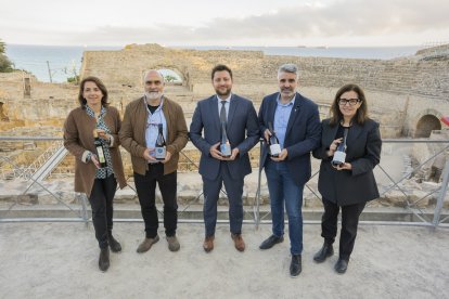 Moment de la presentació de la Fira del Vi de Falset a Tarragona.
