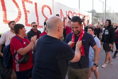 Despedida de la afición a Dani Vidal.
