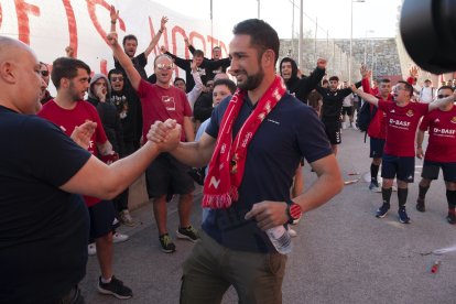 Despedida de la afición a Dani Vidal.
