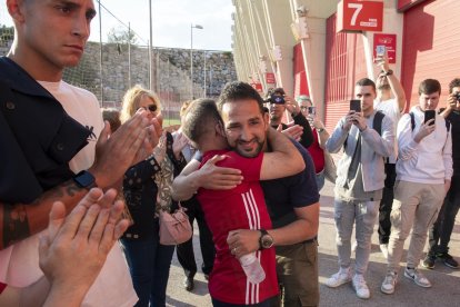 Despedida de la afición a Dani Vidal.