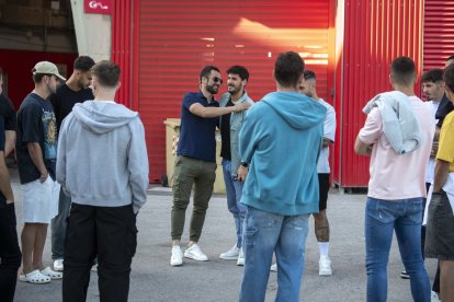 Despedida de la afición a Dani Vidal.
