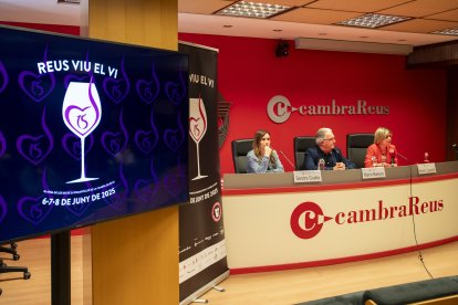 Fotografia de l’acte de presentació de l’edició d’enguany de la Reus Viu el Vi.