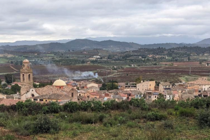 Ubicació on es construirà un mirador amb forma de petit balcó a la Miloquera de Marçà.