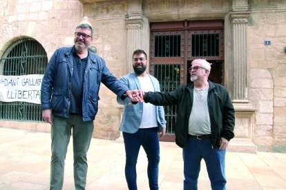 Marc Vinya, a l’esquerra, agafarà l’alcaldia aquest juny.