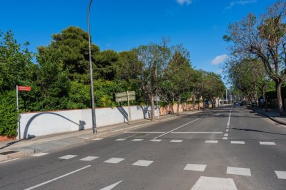 Fotografia d’arxiu del carrer d’Astorga, en el tram limítrof amb la plaça d’Europa.