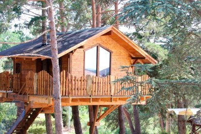 Imagen de una cabaña de El Xalet de Prades.