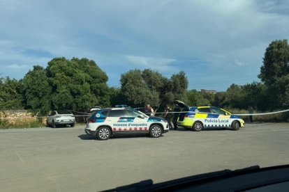 Imatge dels cossos policials al lloc dels fets.