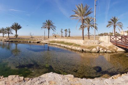 Imagen de la playa de Comarruga.