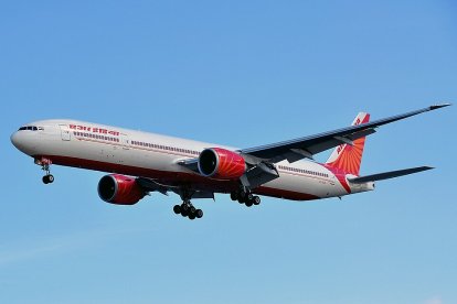 Imatge d'un avió d'Air India.