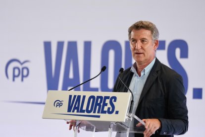 Imatge d'arxiu del president del PP, Alberto Núñez Feijóo