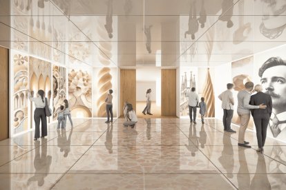 Imatge virtual del projecte guanyador del concurs d'idees de renovació del Gaudí Centre.