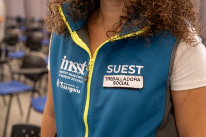 Una treballadora del SUEST.