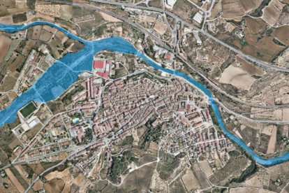 Àmbit de les actuacions previstes a l'Espluga de Francolí per part de l'ACA.