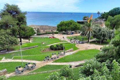 Imatge del parc de l’Amfiteatre durant l’esdeveniment.