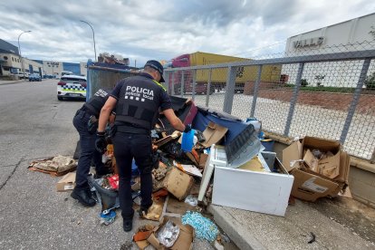Imatge dels abocaments al polígon industrials de Valls.