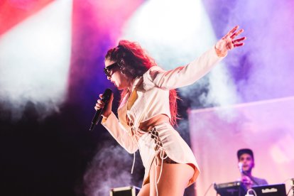 Queralt Lahoz en concert.