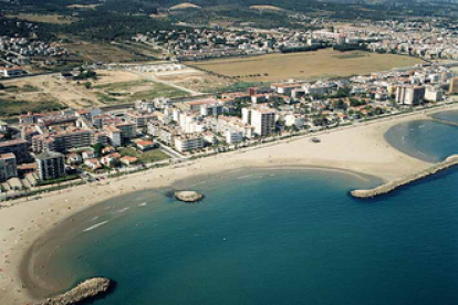 Imatge de la costa de Cunit.