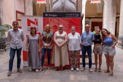 Imatge de la roda de premsa d'aquest matí.