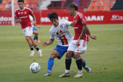 Pau Martínez, durant el partit davant de l'Andorra.