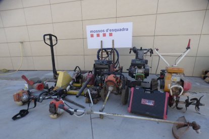 Imatge del objectes sostrets.