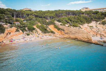 Imagen de la cala Penya Tallada, en Salou.