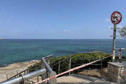 Entrada tancada ahir a la platja de Pixavaques de l'Ametlla de Mar