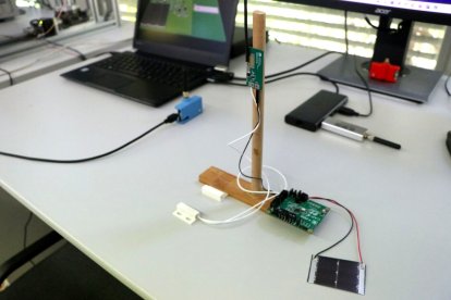 Prototip d'un dels sensors del sistema d'alarma desenvolupat pel grup de recerca NEPHOS.