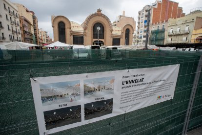 Inici dels primers treballs de la pèrgola de Corsini