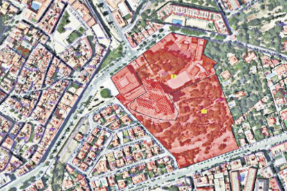 Mapa de la zona verda.