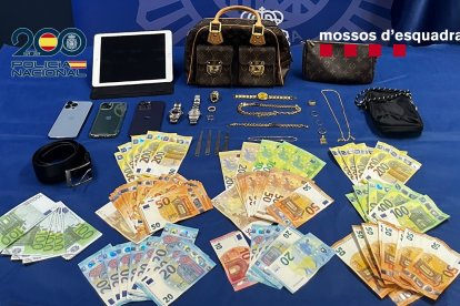 Després de cometre el furt, els detinguts van fugir en un vehicle de lloguer i van ser interceptats a l’AP-7.