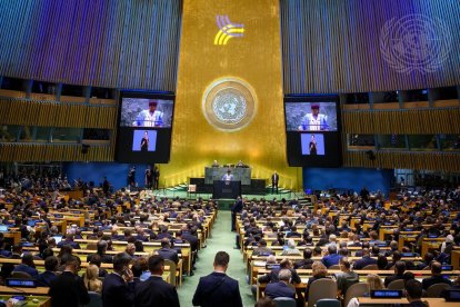 Cimera del 'Pacte pel Futur' a la seu de l'ONU a Nova York.