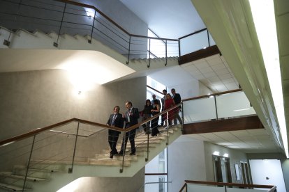 El conseller de Justícia i Qualitat Democràtica, Ramon Espadaler, ha visitat aquest matí els jutjats de Reus.