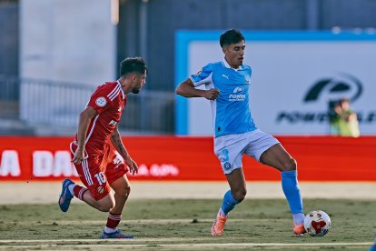 Jaume Jardí durant el duel contra l'Ibiza.