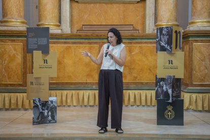 Foto de la presentació de la nova imatge gràfica dels Natzarens