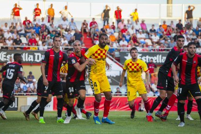 Imatge del darrer derbi entre Nàstic i Reus disputat al Municipal.