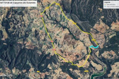 Mapa de la zona afectada